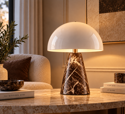 Mushroom shaped table lamp Bedside Lamp Table Lamp For Bedroom Desk Lamp Bedside Night Light with Cylinder Lamp Shade Home Decor Creative Atmosphere Light Decoration